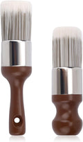 2pcs Furniture Salve Brush, Soft Bristles & Ergonomic Handle Leather and Wood Cleaner Brush Wax Cream Applicator Tool for Car Interiors & Home Cleaning Repair Maintenance