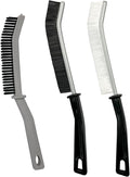 Crevice Cleaning Brush, Hard-Bristled Gap Scrub Brush, Toilet Gap Cleaning Brush Tool, for Scrub Small Spaces, Kitchen, Bathroom, Corner, Grout, Sink, Window Tracks, Hinges, 3pcs