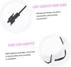 Luxshiny 2pcs Car Led Lights for Interior Ambient Lighting Kit Under High Brightness USB Powered Easy Installation