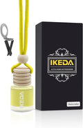 Ikeda Car Air Freshener: Hanging Car Smell Air Freshener | 10ml Hanging Car Perfume | Long Lasting Fragrance | Strong Scents Diffuser for Auto Home (Pineapple|Circular)