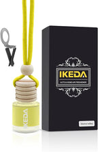 Ikeda Car Air Freshener: Hanging Car Smell Air Freshener | 10ml Hanging Car Perfume | Long Lasting Fragrance | Strong Scents Diffuser for Auto Home (Pineapple|Circular)