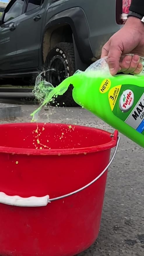 Turtle Wax 53284 M.A.X. Power Car Wash Shampoo Car Care Removes Car Wax 4L