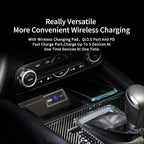 CX-5 Wireless Charger Custom fit for Mazda CX5 2017-2025,15W Qi Fast Charging Central Control Storage with USB Port QC 3.0 36W Individual Control Wireless Charging Station