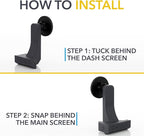 TWRAPS Dashboard Phone Holder for Rivian R1S & R1T, iPhone and Other Phone Cases, No Glue or Screws Secure Anchor Behind Screen on Dash, Accessory for Rivian 2021-2026 (Magnetic Charger)