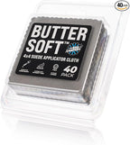The Rag Company - Buttersoft Suede Cloths - 4in. x 4in. - Grey | Ideal for Cleaning Touch Screens and Applying Ceramic Coatings to Car and Truck Exteriors - Lint Free and Tagless (40 Pack)
