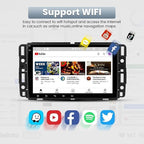 2+64G 8Inch Android 14 Car Radio Stereo Upgrade for Chevrolet Impala 2006-2013 w/Wireless Carplay Android Auto Double Din Touch Screen GPS Navigation Head Unit Radio Bluetooth WiFi FM Backup Camera
