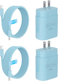 iPhone 16 15 Charger Fast Charging, 30W USB C Charger Block 10FT Cable for iPhone 15 16 Plus Pro Max/iPad Pro/AirPods, PD USBC Power Adapter Wall Plug with Extra Long Type C to C Cord (Blue, 10FT)