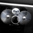 Pilot Car Air Freshener, Cute Duck Car Vent Clip Air Freshener Automotive Air Outlet Fan Diffuser, Automotive Interiors Vent Decoration (Panda)