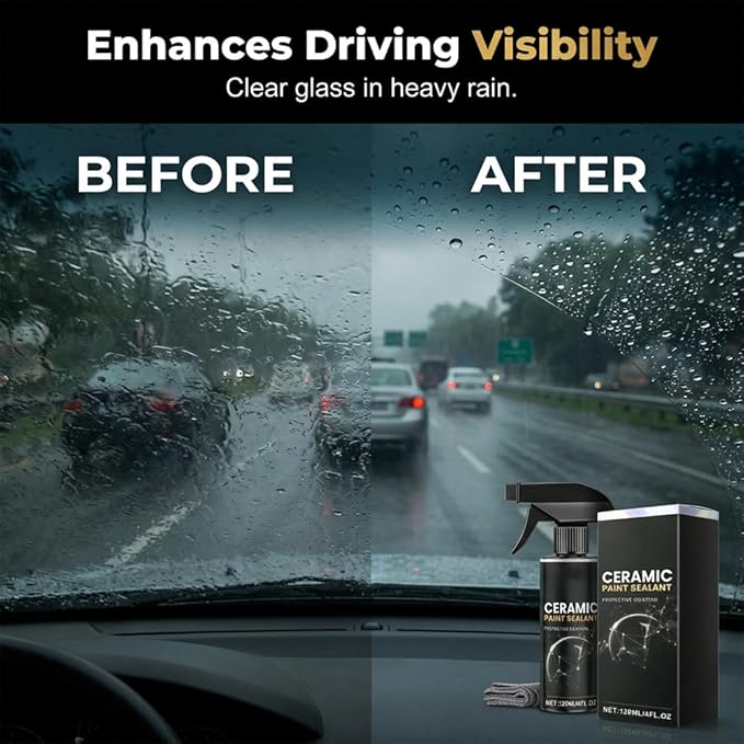 Rapid Ceramic Paint Sealant Spray, 2026 Upgraded Car Coating Spray for Shine & Protection, Gloss & Mirror Shine,Ultra Slick Finish Easy Car Coating (2 Sets with Towels)
