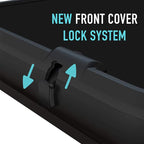 Spy-Fy iPhone 14 Pro Privacy Case with Camera Covers Front and Rear | Protect Your iPhone and Privacy | 6-Foot Drop Proof | 6,1 Inch | Camera Protection by Valenta Black