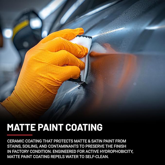 Dr. Beasley's Matte Paint Coating - Ceramic Protects Matte & Satin from Staines, Dirt, Contaminants, UV Year Round. Repels Water to Self Clean. Gives No Gloss Factory New Look, 12 oz