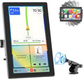 CarPlay Screen with Android Auto, CL798 7'' Portable Touchscreen with Portrait & Landscape Modes, Magnetic Bracket, GPS Navigation, Mirror Link, Bluetooth, Voice Control, OTA Update