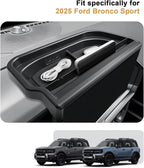 ECOZEN 2026 Bronco Sport Dash Console Organizer - Behind Screen Organizer For 2025-2026 Ford Bronco Sport Accessories Dashboard Storage Behind Screen Center Console Organizer