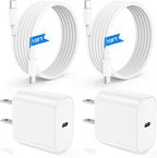 iPhone 17 16 15 Fast Charger 10ft, USB C Charging Block and Long Type C to C Cable Cord, iPad Wall Plug Power Adapter Cube Brick for Apple iPhone 17 Pro Max/17 Air/16 e/16 Pro/15 Plus/15 Mini/Samsung