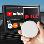 AutoPro X Android Auto Wireless Adapter Samsung DeX Box - Wireless Android Auto Adapter YouTube, ESPN, Netflix in Car Streaming Device - Use Every Google Play Store App from Your Galaxy Phone