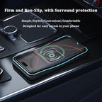 Car Wireless Charger Pad for Kia K4 2025, Type-C/USB 20W Fast Wireless Car Charger Pad Non-Slip Cordless Charging Mat,A-30cm Cable Type-C Plug