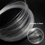 AZIMOM PMMA Plastic 100pcs 0.03in9.8ft End Glow Fiber Optic Cable Strands Roll for Star Sky Ceiling All Kind LED Light Engine Driver