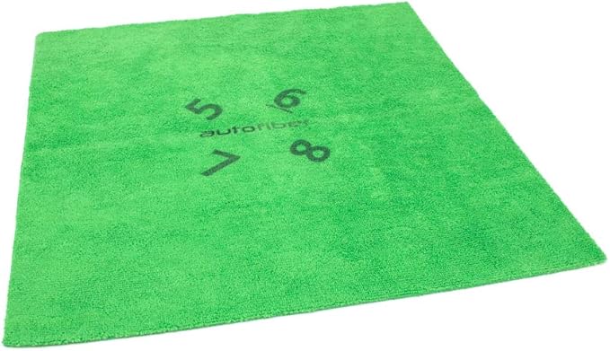 Autofiber [Quadrant Wipe] Premium Coating Leveling Towel (16"x16") 10 Pack (Green)