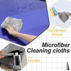 Car Wash Drying Towels, 450gsm Ultra-Thick Absorbent Lint-Free Extra Soft Microfiber Rags for Car Detailing, Interior & Exterior Cleaning Cloths, 16in x 16in - Coral Fleece, Grey, 12 Packs