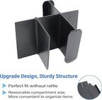 JKCOVER Center Console Dividers Organizer Compatible with Toyota Tacoma 2016-2021 2022 2023 Accessories,Insert Box ABS Secondary Storage