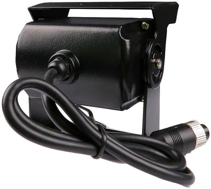 Vehicle Backup Camera and 9 inch Screen Monitor Kit + IR Night Vision Reverse Rear View Parking Camera System with 4 Pin 15m Cable for Bus RV Truck Trailer Camper Motorhome