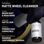 Dr. Beasley's Matte Wheel Cleanser 1 Gallon - Restores Matte, Satin Powder Coated Finish to Original Look, Removes Brake Dust, Road Grime, No Fillers or Residue, Safe pH Balanced