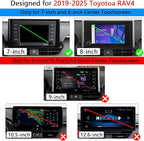 Car Magnetic Phone Mount for Toyota RAV4 2019-2025 [ 7/8 inch Touch Screen ] Auto Interior Accessories Best Cellphone Holder Mobile Cradle Cell Phones Navigation Charging Screen Stand Accessory