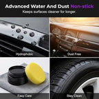 Tyre Nourish Cream, Tire Wax 100g with Sponge,Tire Polishing Paste, Restores Black Gloss, Wheel Cleaning Refurbish Wax, Maintain Luster for Car Tires, Ultimate Wheel Protection (3)