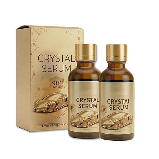 2Pcs Crystal Serum, Advanced Graphene Crystal Serum Ceramic Coating for Cars, 9H Graphene Enhance Shine Up to 5 Years Protection (2)