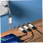 KALLORY USB Hub Splitter 1 Male to 3 Female Portable USB Power Adapter for Laptop and Car for Fast Charging and Data Sync