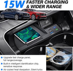Wireless Car Charger for Mercedes-Benz E-Class 2020-2023, Fast Charging Phone Charger Pad for Mercedes Benz E350 E450 AMG E53 E63 S Coupe Wagon Convertible Accessories