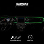 ORACLE LIGHTING ColorSHIFT LED Fiber Optic Dash Kit | Multiple Color Light Head, 1 Piece with Controller, Part # 4231-333-1