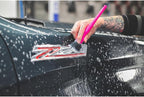 Detail Factory - Synthetic Detailing Brush Combo Kit - Ultra-Soft Synthetic Bristles, Scratch-Free, Instrument Panels, Emblems, One Long Handle + One Short Handle, Pink (2-Pack)