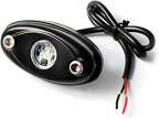 6 Pods LED Rock Lights for Jeep ATV UTV SUV Off Road Wheeler Truck Boat Underbody Glow Trail Rig Lighting Lamp Underglow LED Neon Lights Bright Reverse Waterproof 12V-24V - White