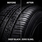 Winter White Happy Shine Matte Tire Dressing, Professional Grade, Satin Black Finish, UV Protection, Made in The USA-16oz - 2pk