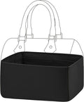 DGAZ Silk Purse Organizer Insert Fits LV Speedy 16/20/25/30/35/40/45 bags，Silky Smooth Bag Organizer，Luxury Handbag & Tote Shaper(Black,SP40)