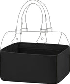 DGAZ Silk Purse Organizer Insert Fits LV Speedy 16/20/25/30/35/45 bags，Silky Smooth Bag Organizer，Luxury Handbag & Tote Shaper（Black，SP35）