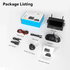 eRapta RV Backup Camera Wireless System for Furrion with 7-Inch Monitor 1080P, 1 Rear Camera, Wide-View, Video Recording, IR Night Vision, IP69 Waterproof, Plug and Play for Camper -AW7Y5
