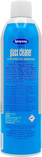 Sprayway Glass Cleaner with Foaming Spray for a Streak-Free Shine for Home and Automotive Use, 19 oz., Pack of 12