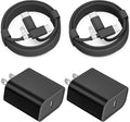 Fast iPad Charger,iPad Charger Fast Charging 2Pack Wall Chargers Plug Adapter and Type C USB C to C Cable Cord 6ft Type C to C for iPad Pro 12.9,Pro 11 inch,iPad Air 5th/4th,Mini 6,i-Pad 10(Black)