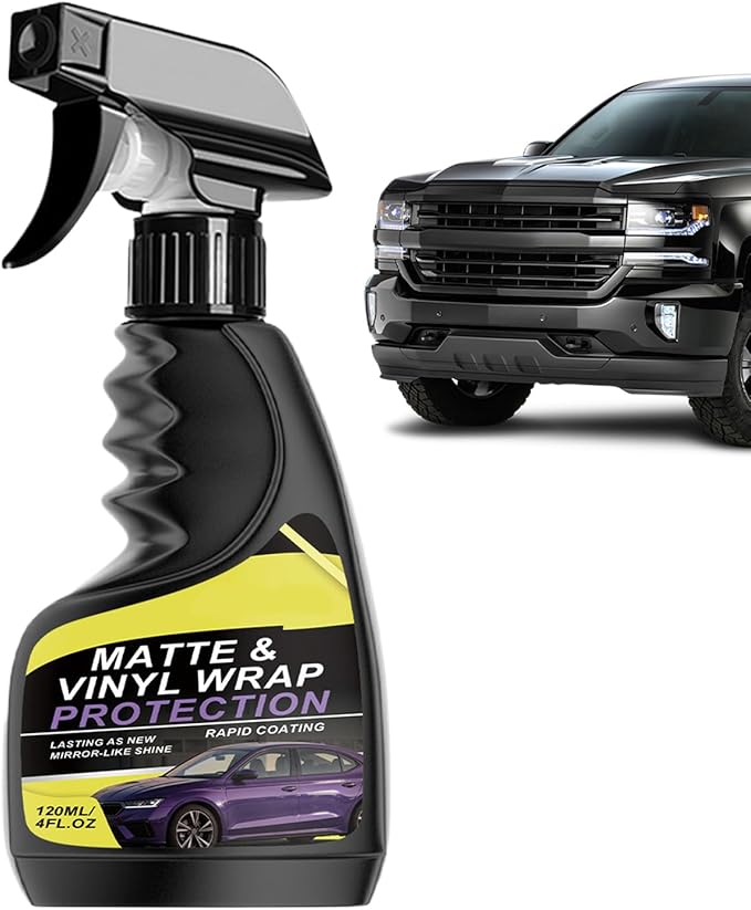 Hydrophobic Detailer Spray, UV Protection Auto Cleaner, 120ml Bottle Solution, Advanced Polymer Coating Spray, Interior Care with Gloss Finish, Vehicle Maintenance Fluid for Dashboard Panels