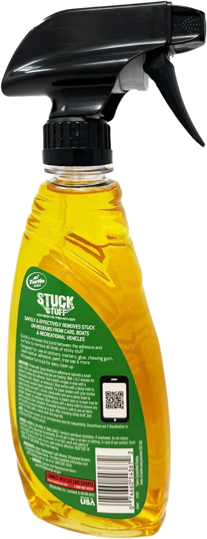 Turtle Wax Stuck Stuff – 12oz Adhesive Remover Trigger Spray for Stickers, Decals, Tape & More
