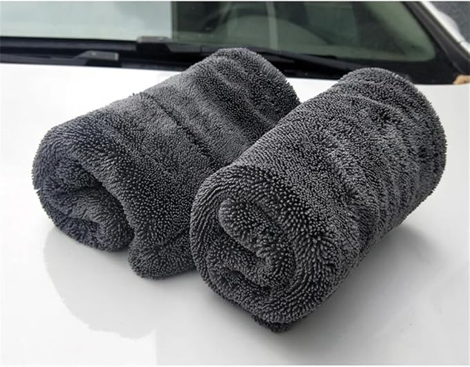 Plush Microfiber Car Wash Towel High GSM Auto Detailing Drying Cloth