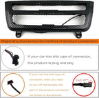 Car Inner Air Condition A/C Panel LED Lighting Ambient Light Trim Accessories For BMW 3 4 Series 3GT F30 F36 M3 M4 Center Control Two-color Atmosphere Lamp Panel Replacement Cover (Carbon fiber color)