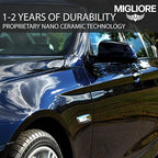Migliore Strata Coating: High Gloss SiO2 PRO Ceramic Coating & Car Sealant │ 1-2 Years of Protection │ Apply After Car Wash Clay Bar Buffer Polisher │ Auto Marine Boat Motorcycle