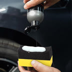18 Pieces Tire Applicator Dressing Shine Sponge, Tire Dressing Applicator Pads, Color Polishing Sponge, Wax Buffing Pads,Tire Shine Applicator Pads for Car Glass, Painted Steel & Porcelain