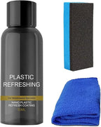 Plastic Cleaner & Restorer,Nano Plastic Refreshing Coating,Car Plastic Parts Retreading Agent,Car Plastic Restorer Prevents Drying Aging,Plastic Care for Cars,Truck,Motorcycle (30ml-1pcs)
