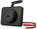 12V/24V PD30W+QC18W USB C Outlet Power Socket Car Charger USB Port for Car, Bus, RV, Boat, Vehicle Boat ATV Truck Golf Cart