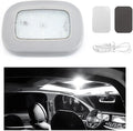 Ohleats Car Interior Ceiling Roof Lights, Magnetic Rechargeable USB Wireless Dome Lamp, LED Auto Map Reading Light Cover for Insider Roof Ceiling, Universal Car Accessories (Gray)