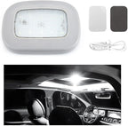 Ohleats Car Interior Ceiling Roof Lights, Magnetic Rechargeable USB Wireless Dome Lamp, LED Auto Map Reading Light Cover for Insider Roof Ceiling, Universal Car Accessories (Gray)